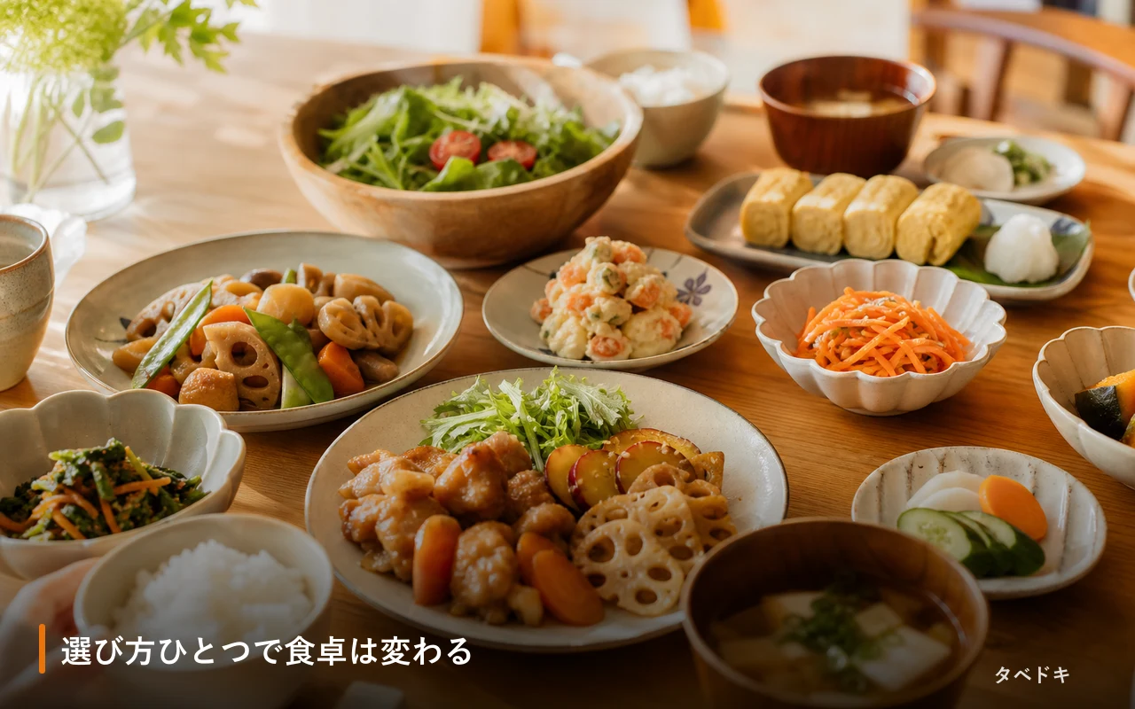 選び方ひとつで食卓は変わる