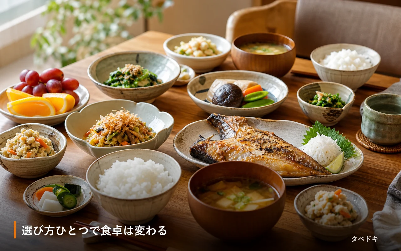 選び方ひとつで食卓は変わる