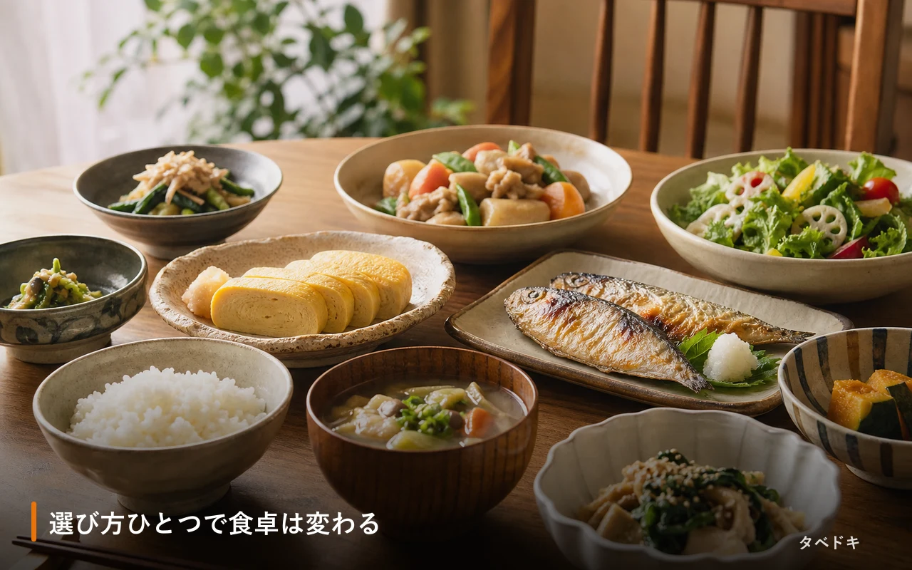 選び方ひとつで食卓は変わる