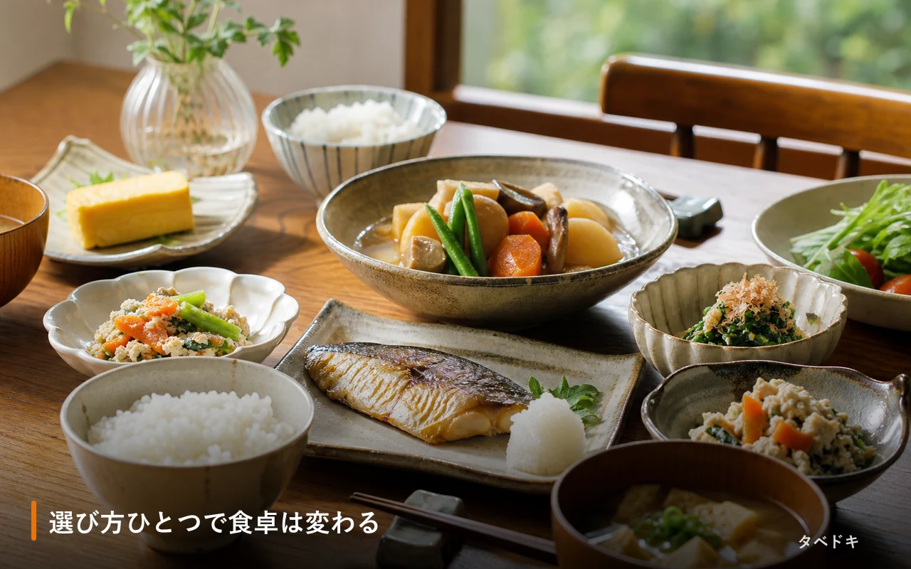 選び方ひとつで食卓は変わる