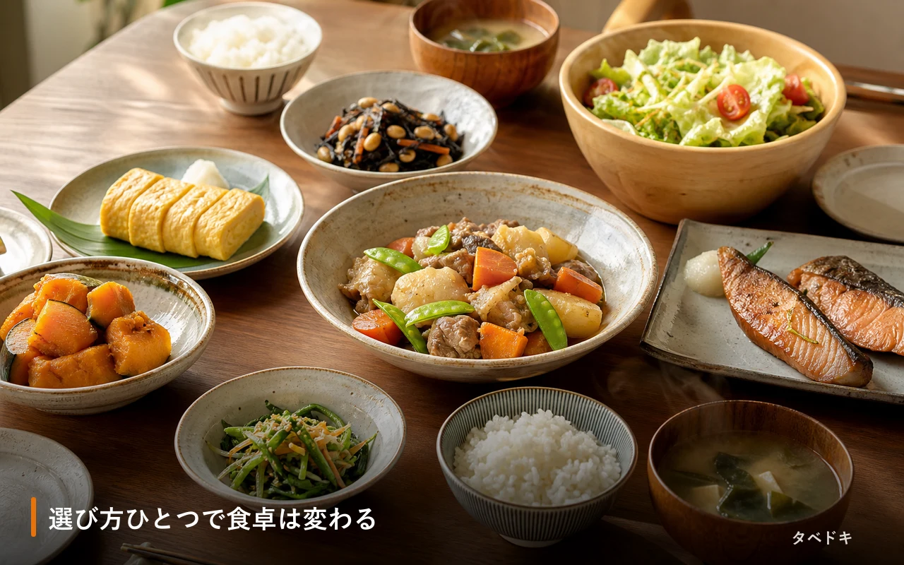 選び方ひとつで食卓は変わる