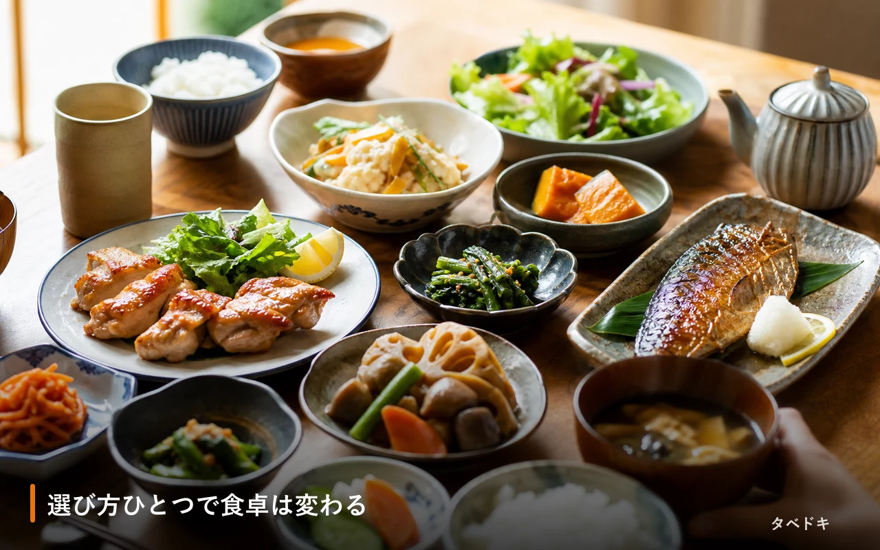 選び方ひとつで食卓は変わる