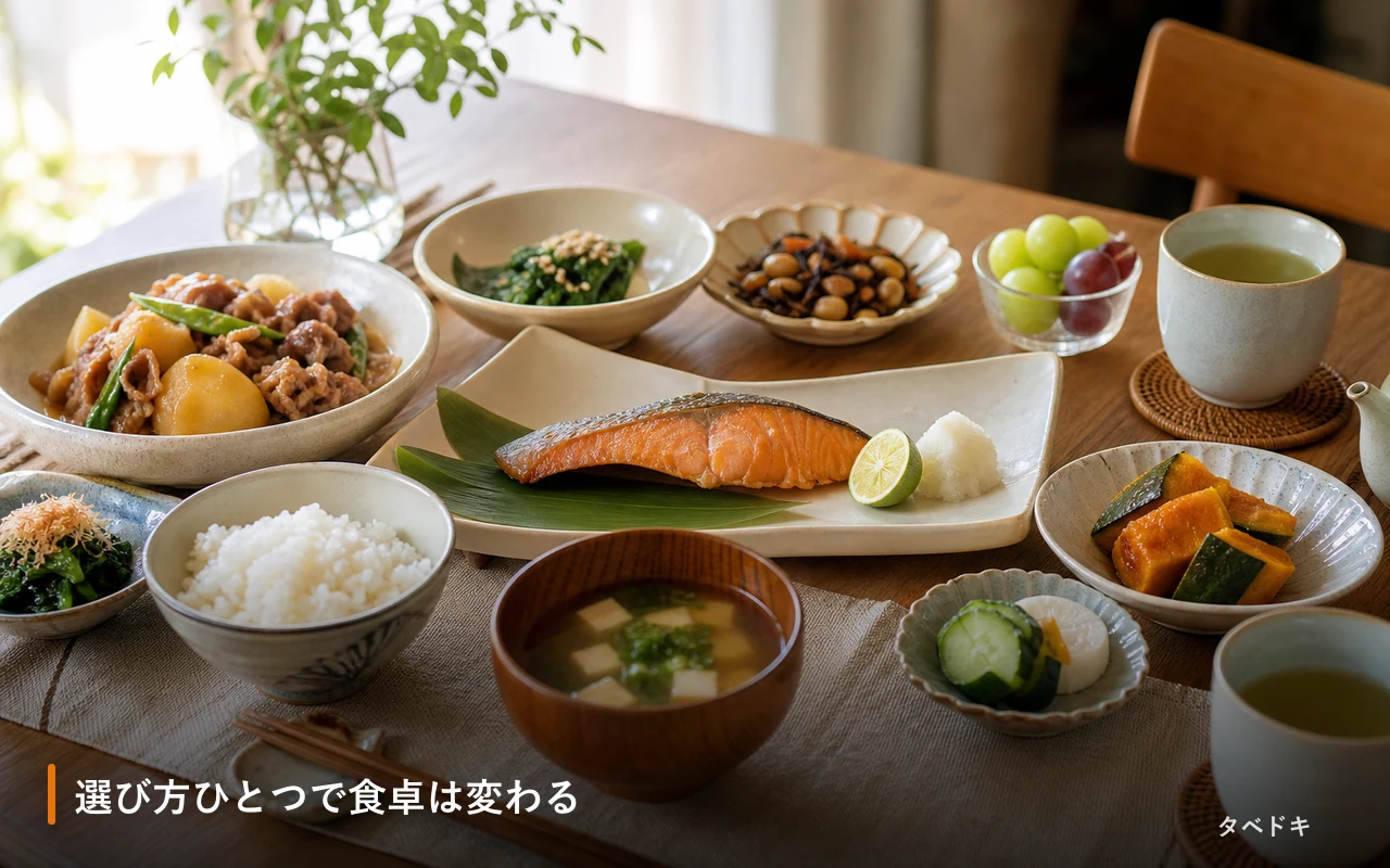 選び方ひとつで食卓は変わる