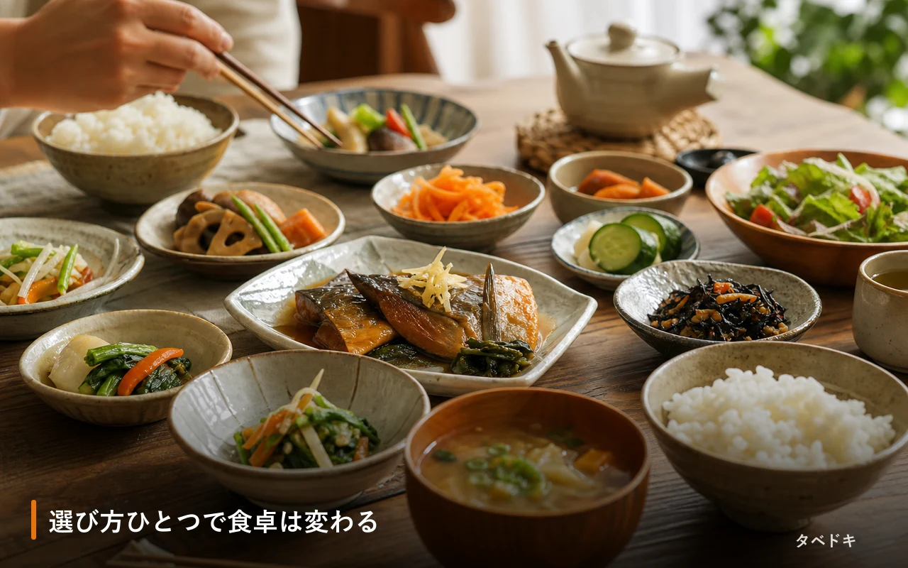 選び方ひとつで食卓は変わる