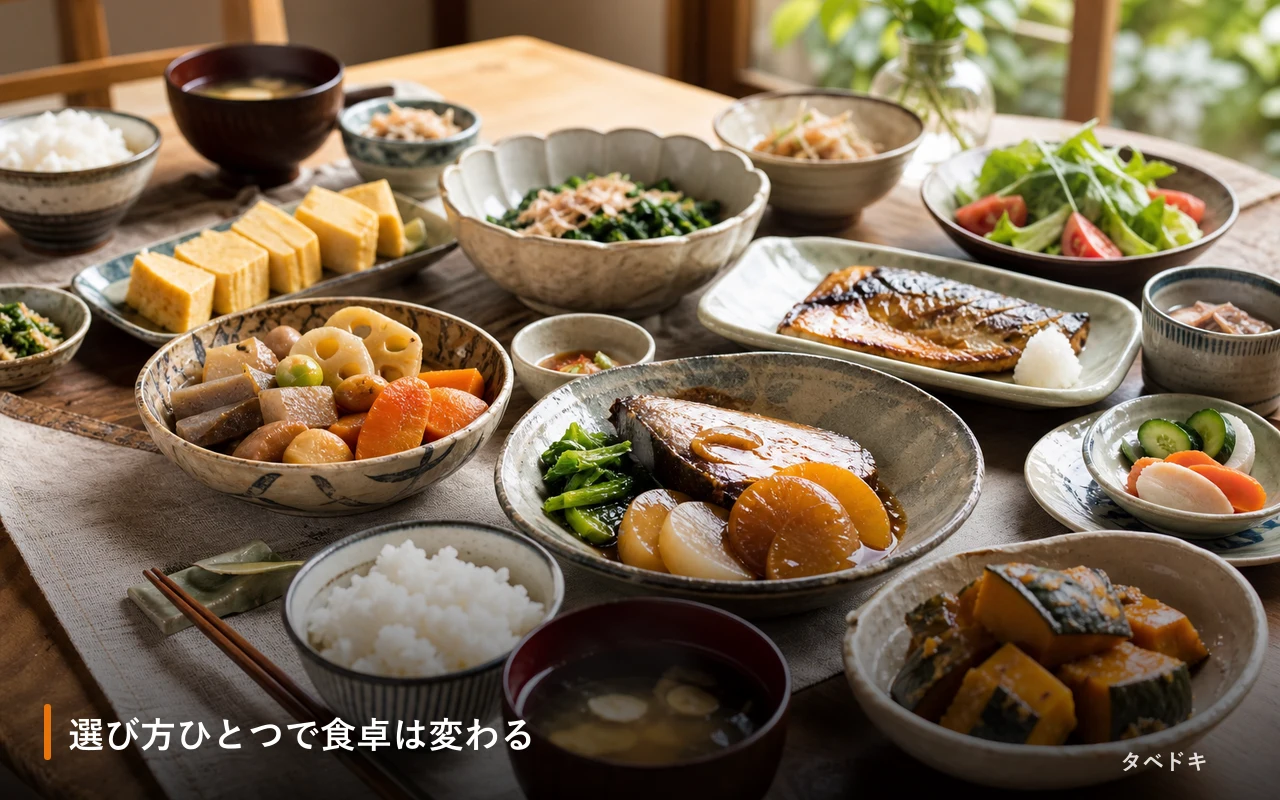 選び方ひとつで食卓は変わる