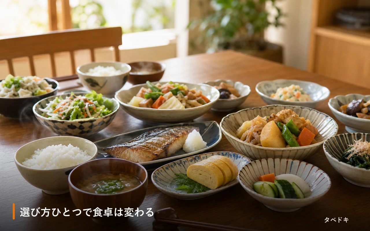 選び方ひとつで食卓は変わる