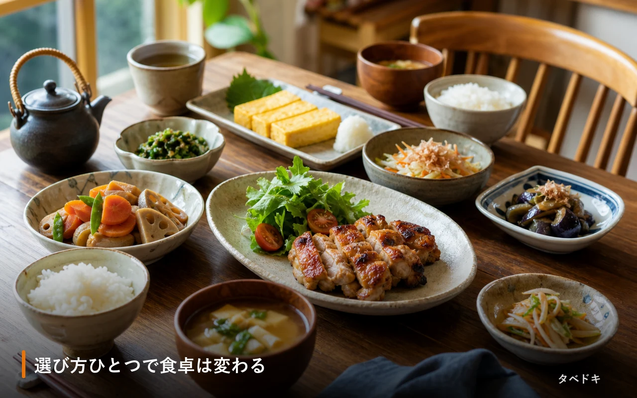 選び方ひとつで食卓は変わる