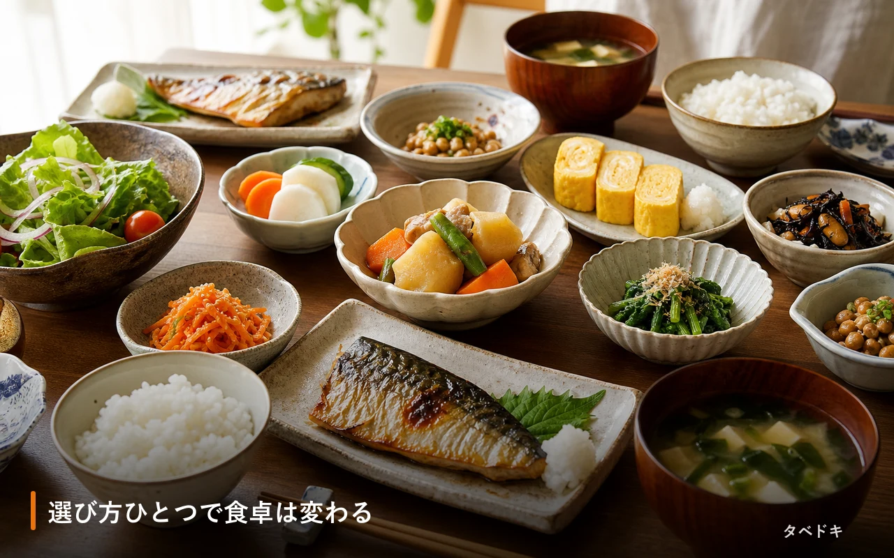 選び方ひとつで食卓は変わる