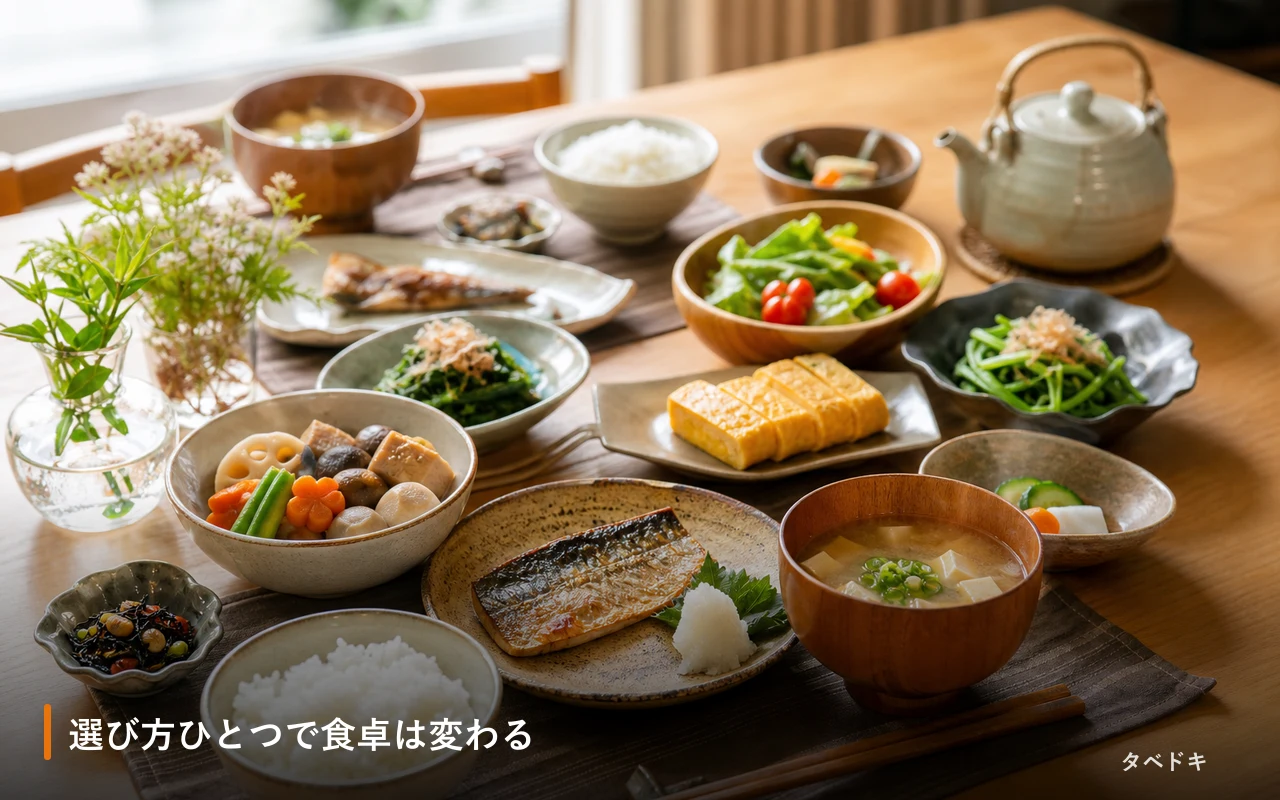 選び方ひとつで食卓は変わる