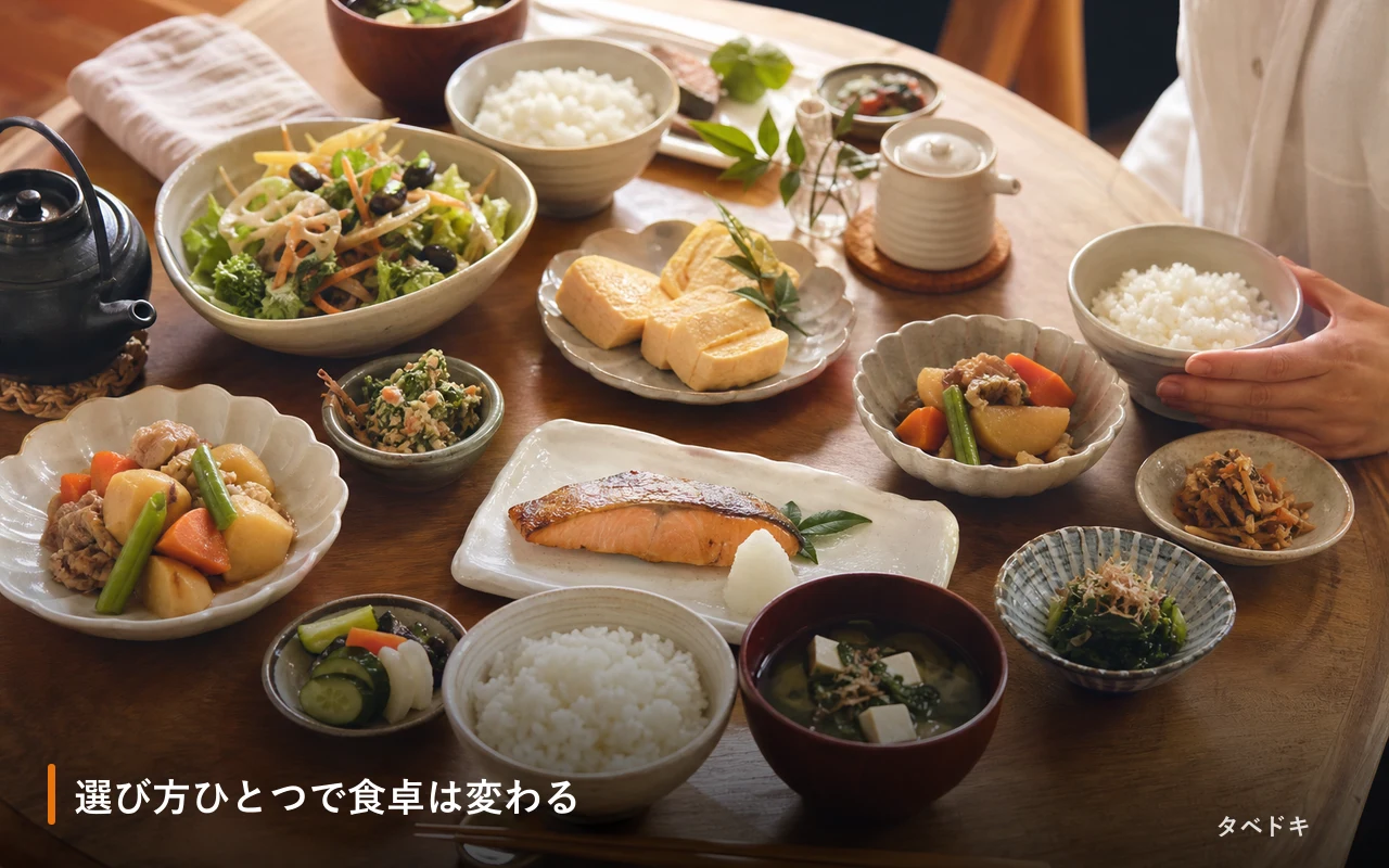 選び方ひとつで食卓は変わる