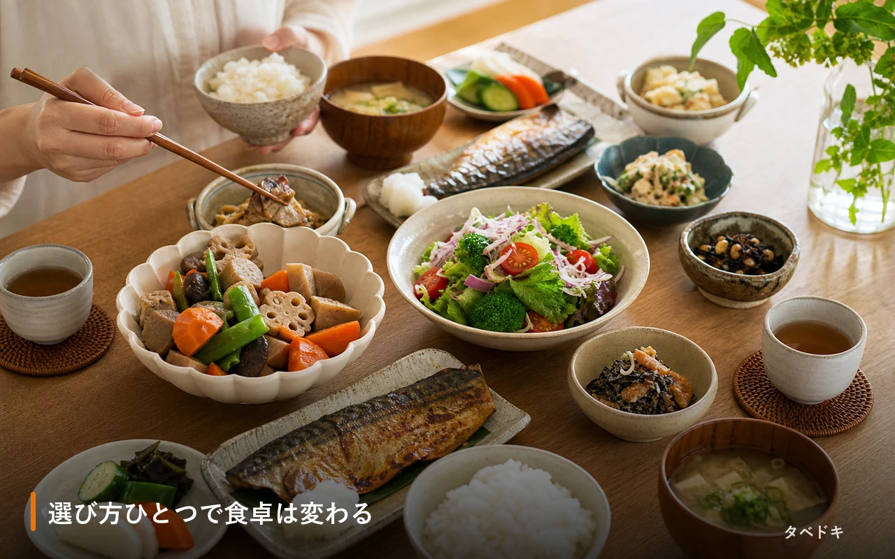 選び方ひとつで食卓は変わる