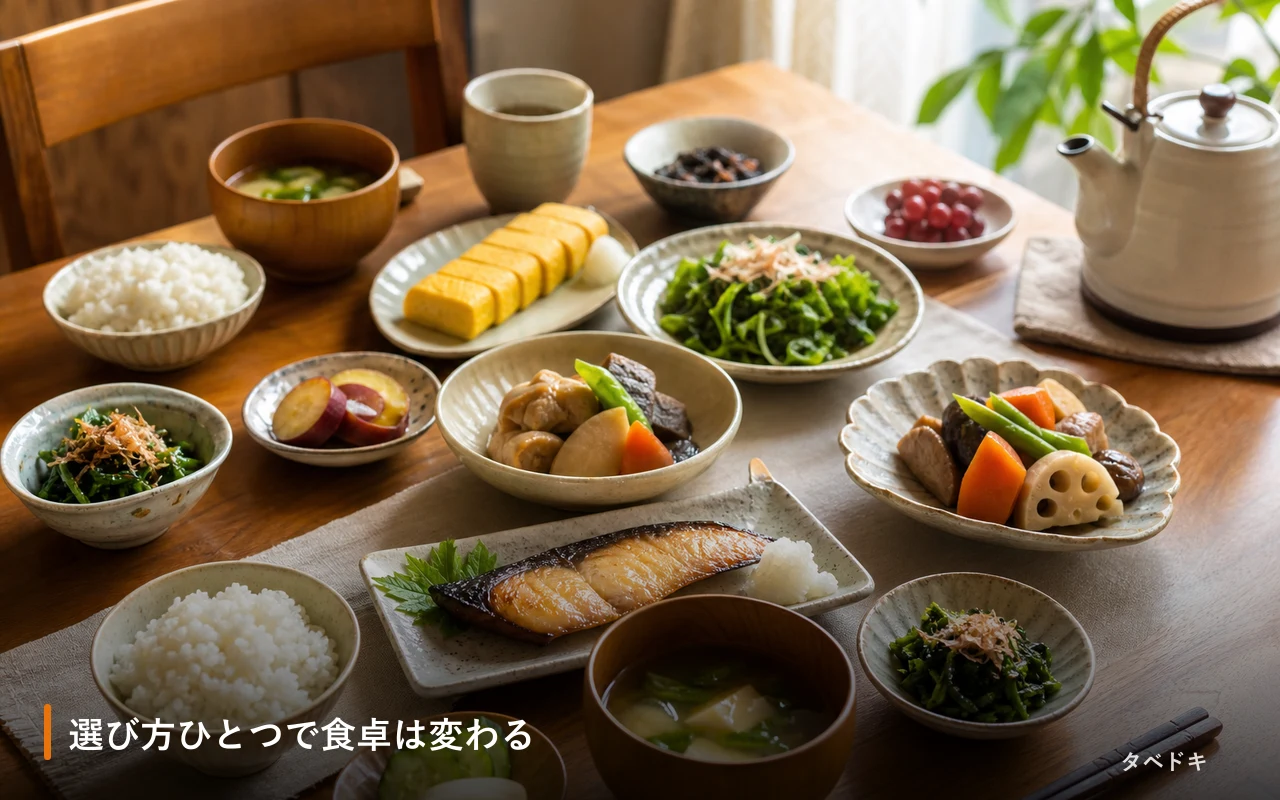 選び方ひとつで食卓は変わる