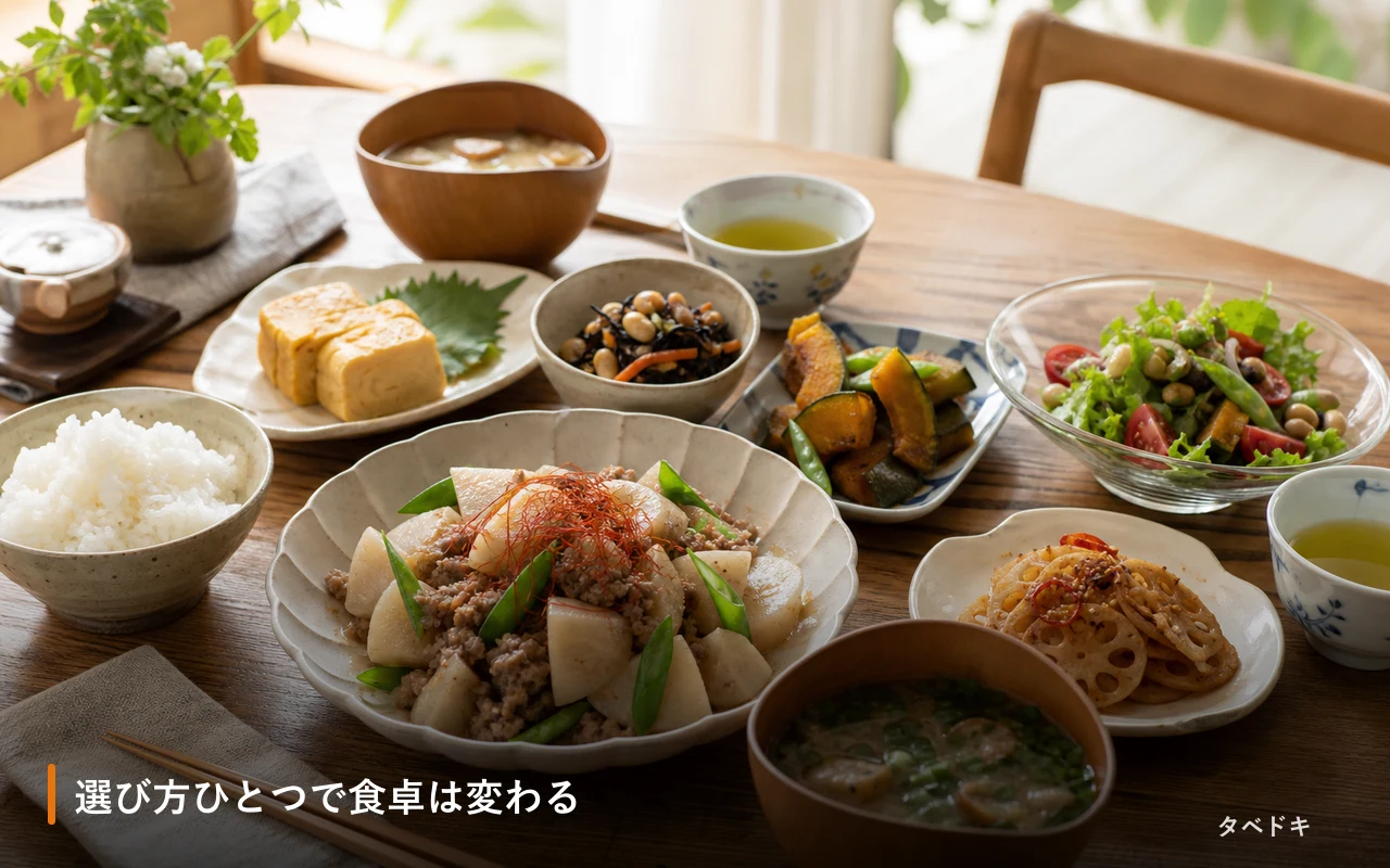 選び方ひとつで食卓は変わる
