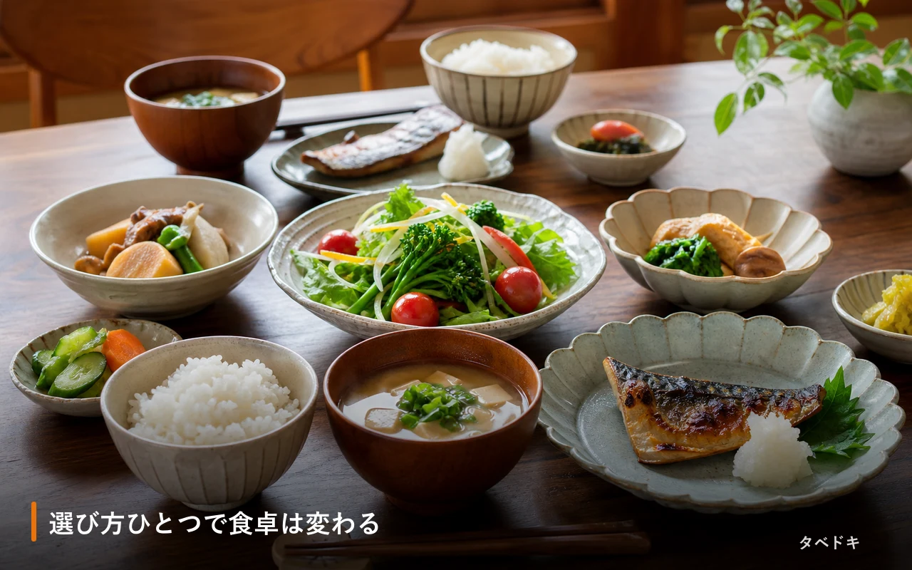選び方ひとつで食卓は変わる