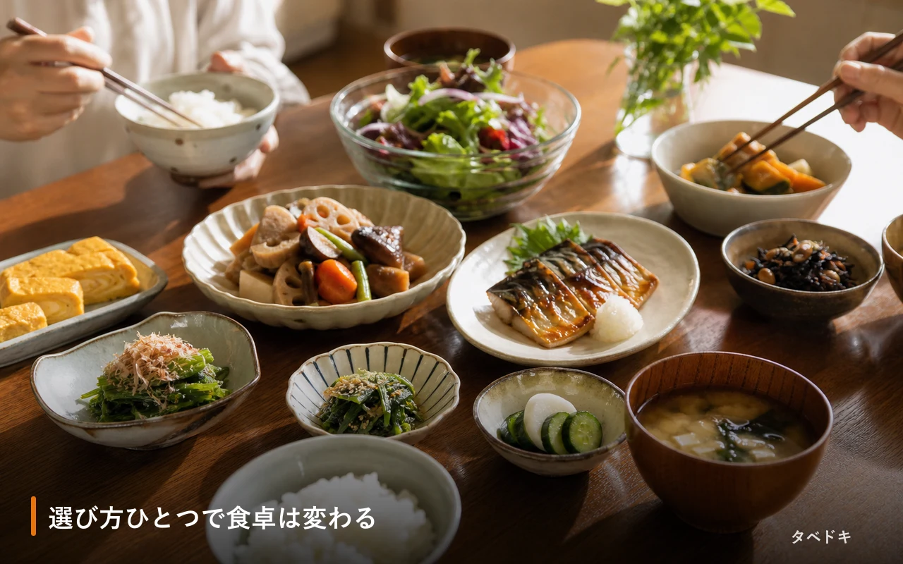 選び方ひとつで食卓は変わる