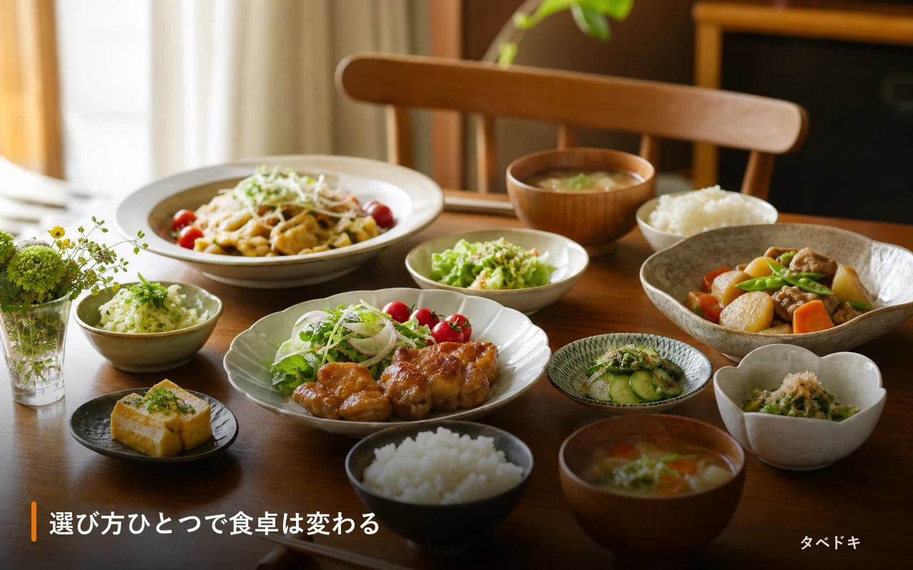 選び方ひとつで食卓は変わる