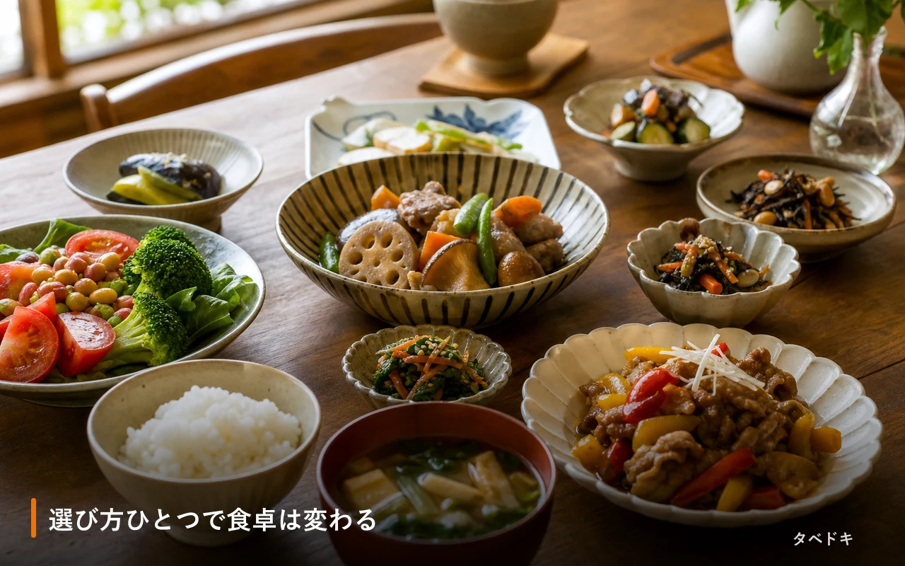 選び方ひとつで食卓は変わる