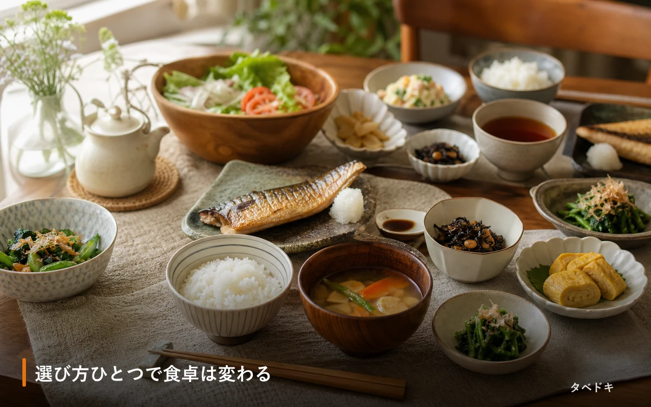 選び方ひとつで食卓は変わる