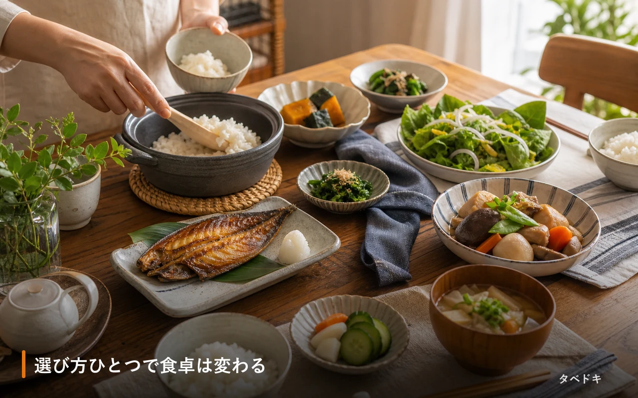 選び方ひとつで食卓は変わる