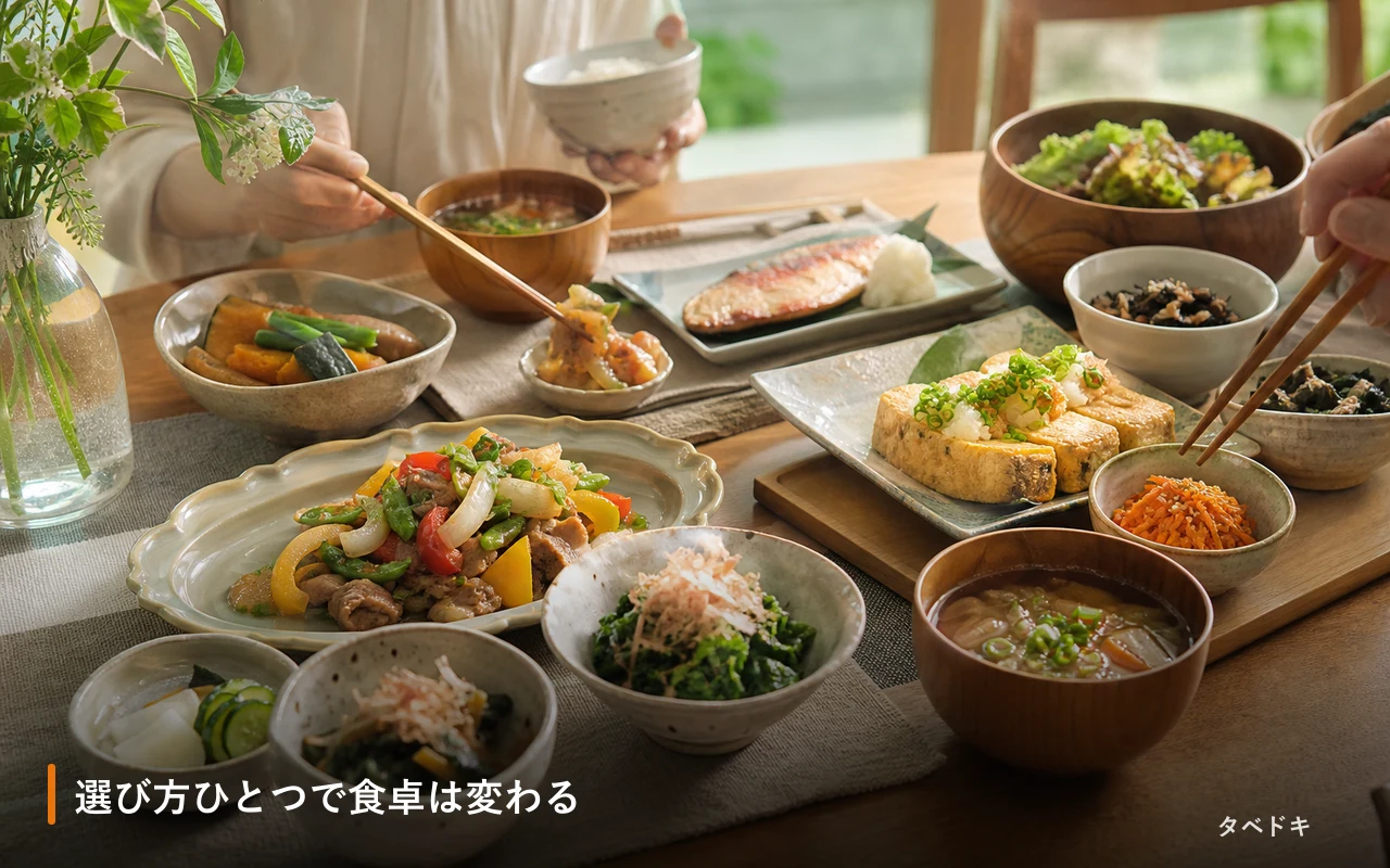 選び方ひとつで食卓は変わる