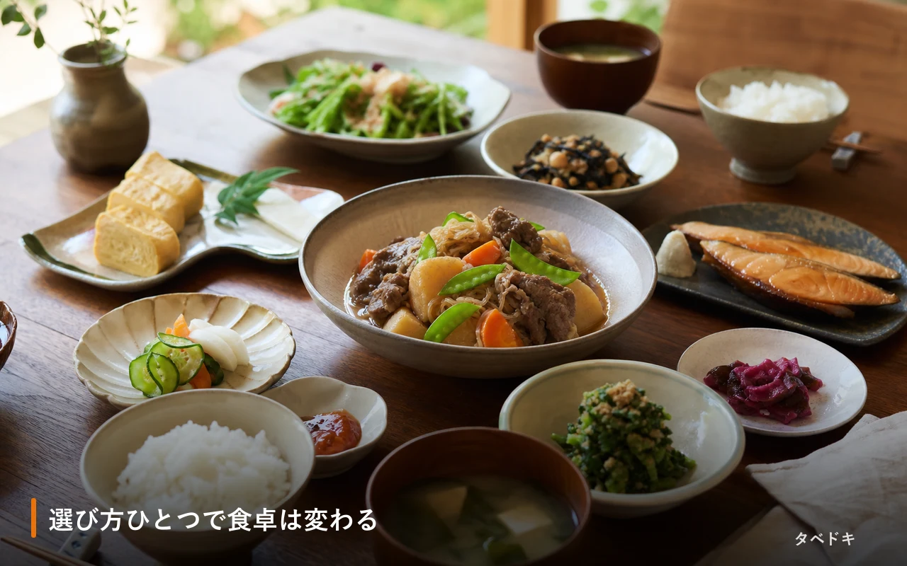 選び方ひとつで食卓は変わる