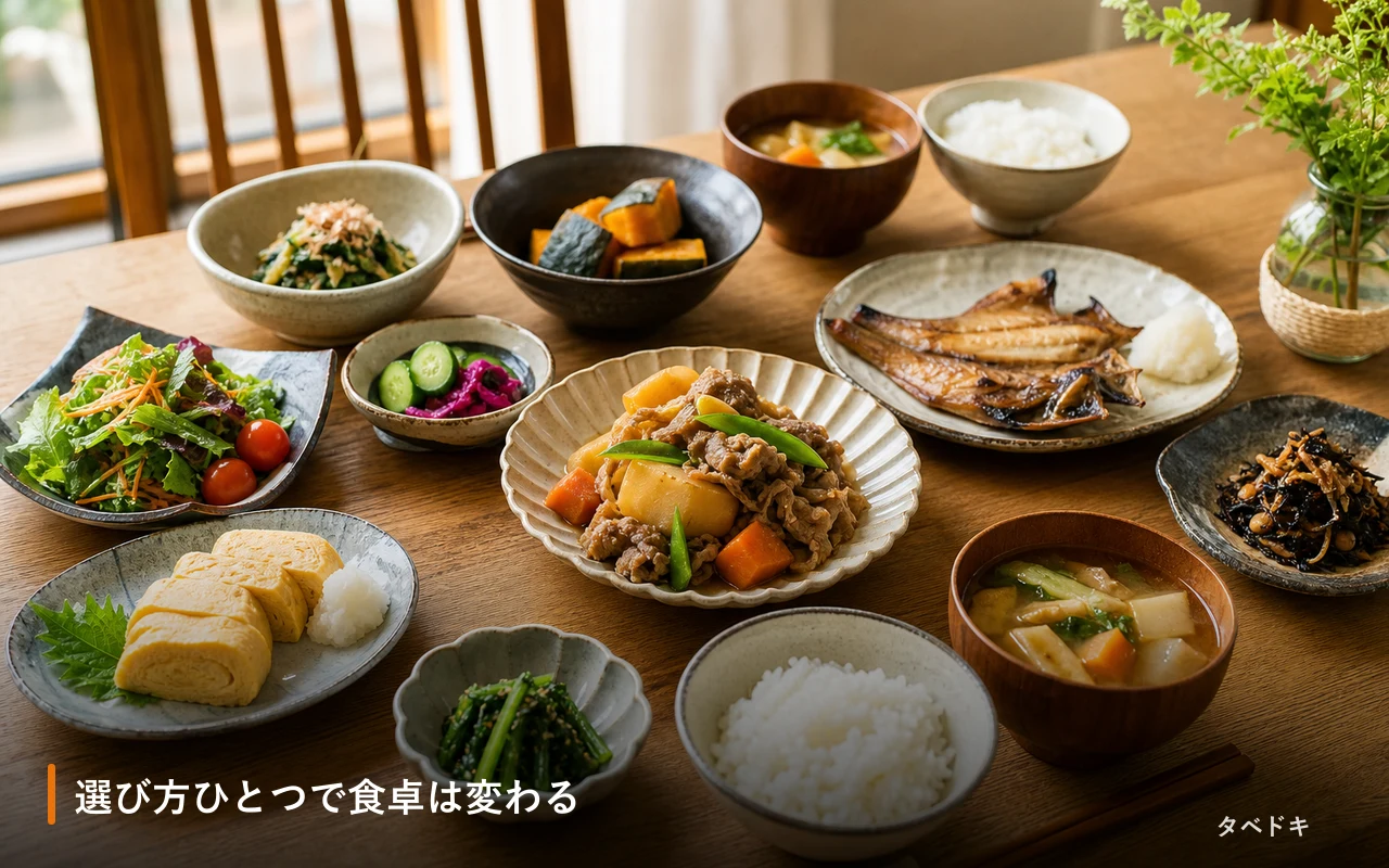 選び方ひとつで食卓は変わる