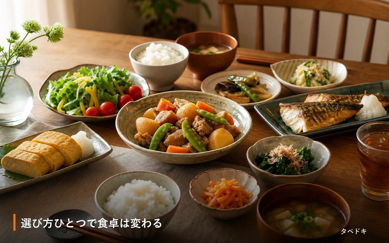 選び方ひとつで食卓は変わる
