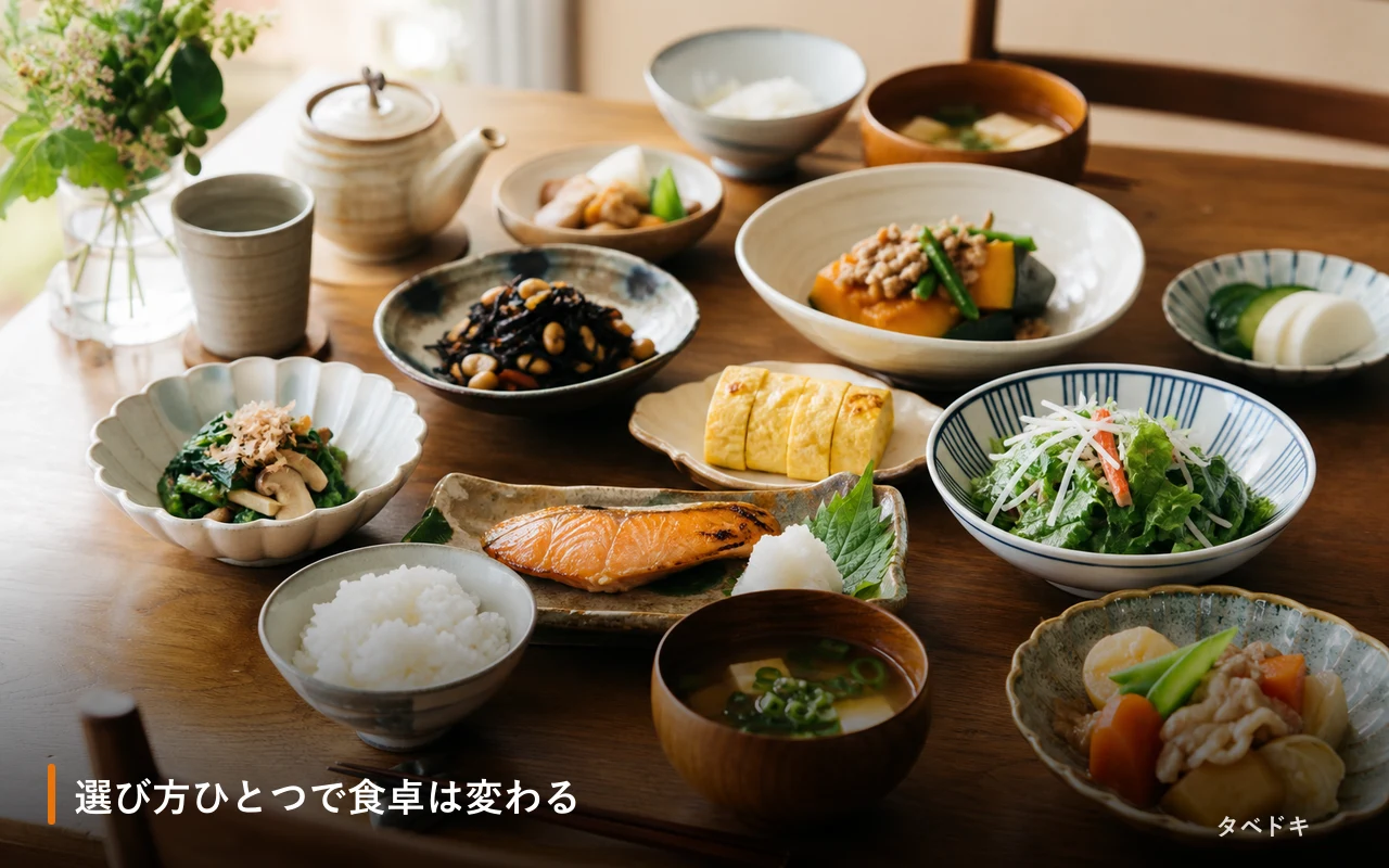 選び方ひとつで食卓は変わる