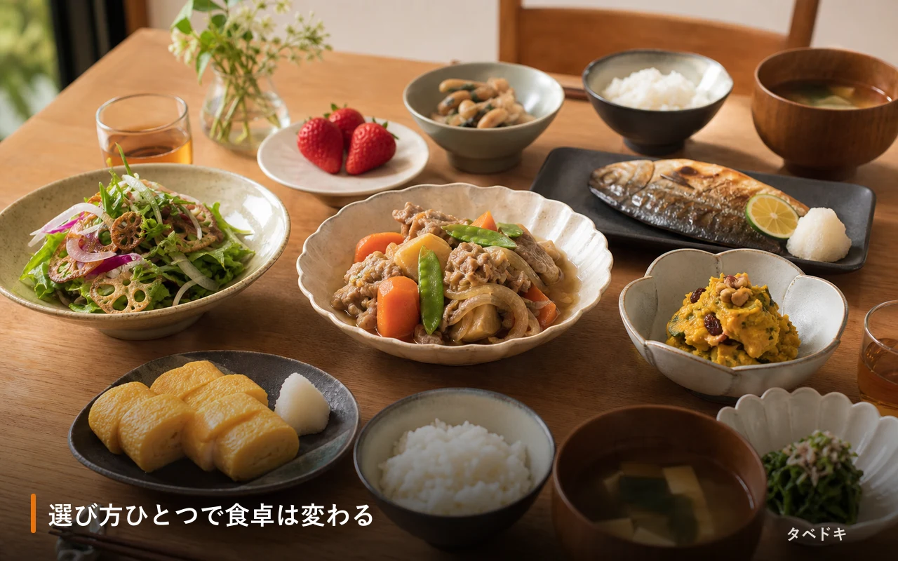 選び方ひとつで食卓は変わる