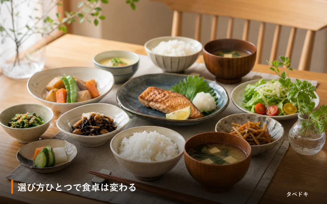 選び方ひとつで食卓は変わる