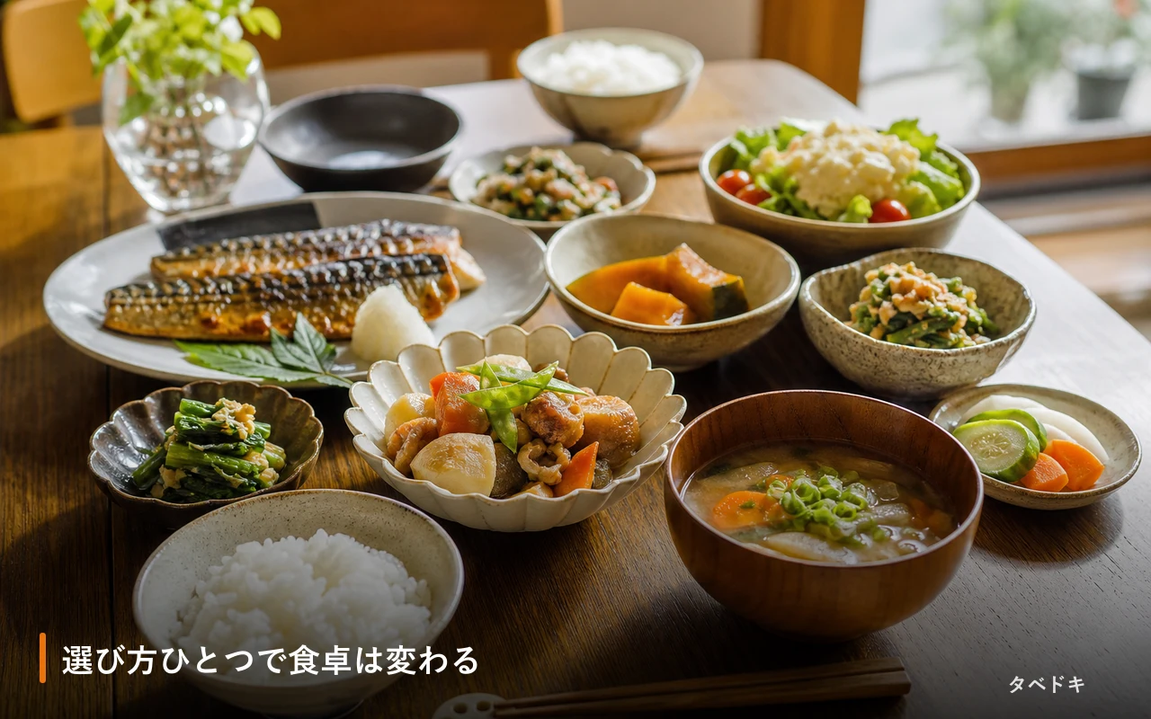選び方ひとつで食卓は変わる