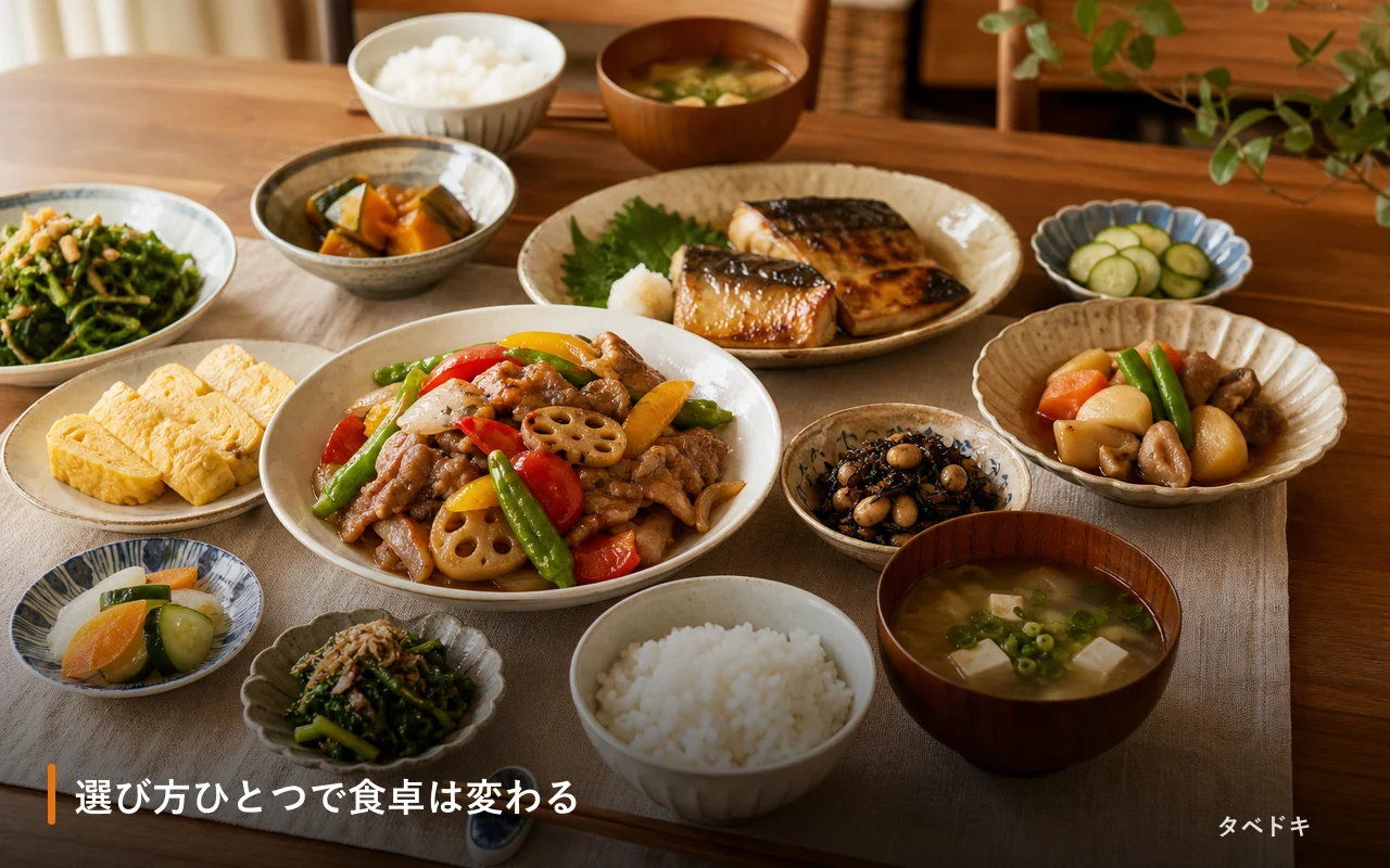 選び方ひとつで食卓は変わる