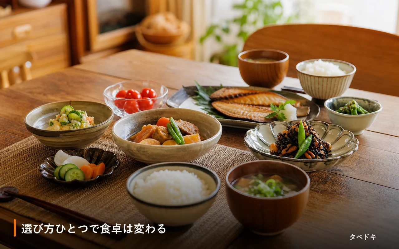 選び方ひとつで食卓は変わる