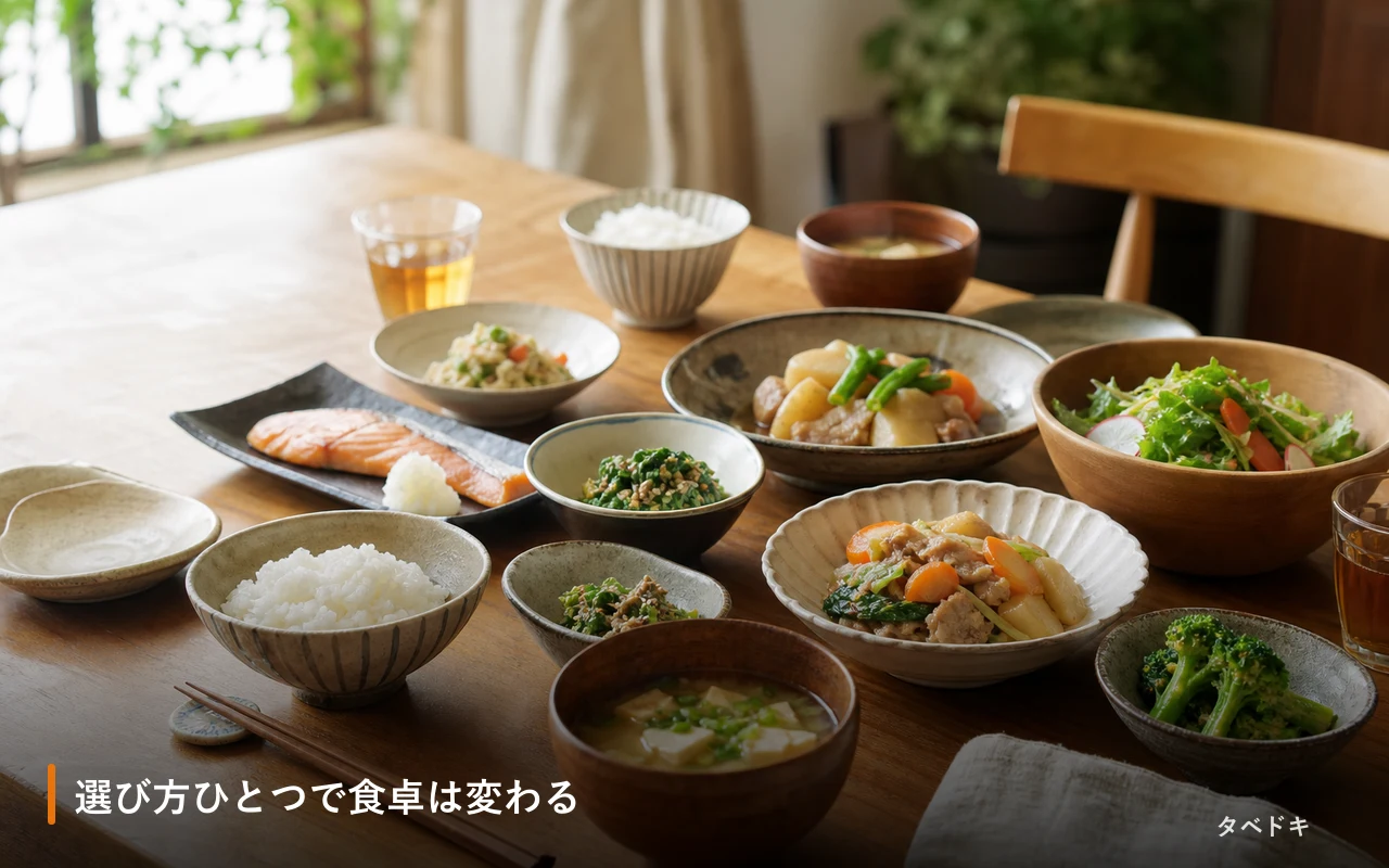 選び方ひとつで食卓は変わる