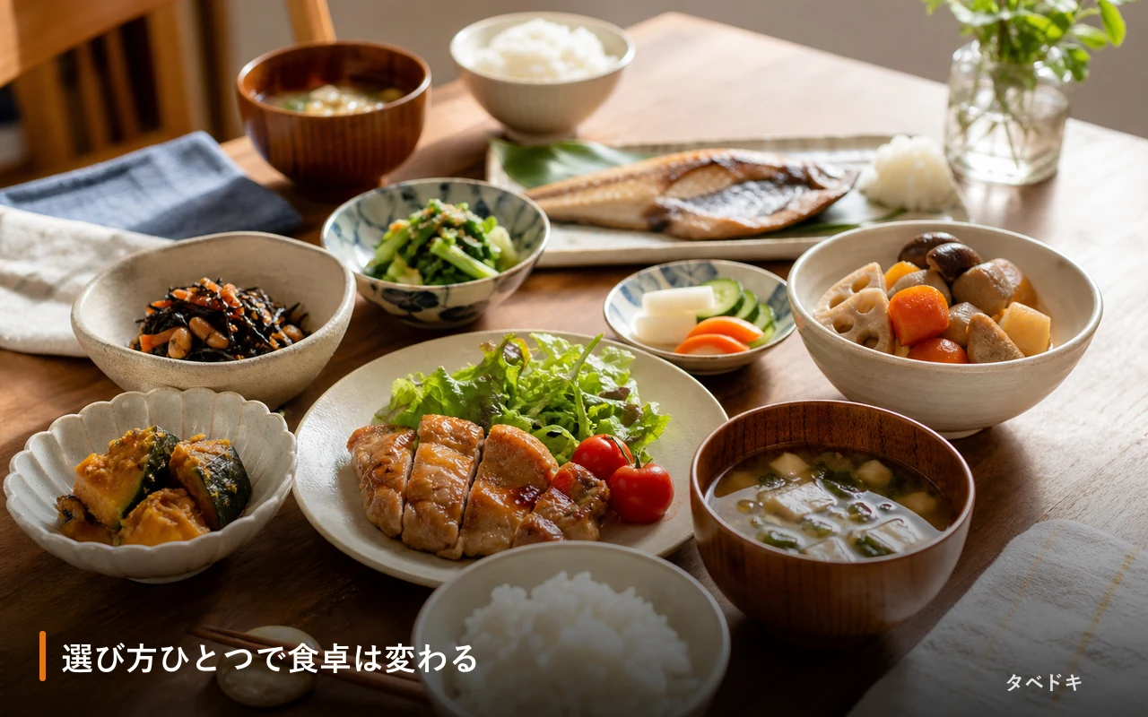 選び方ひとつで食卓は変わる