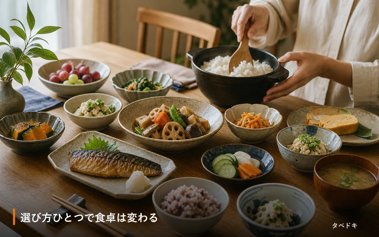 選び方ひとつで食卓は変わる