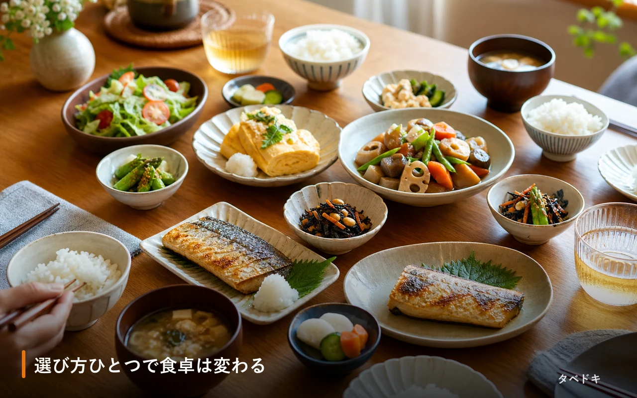 選び方ひとつで食卓は変わる