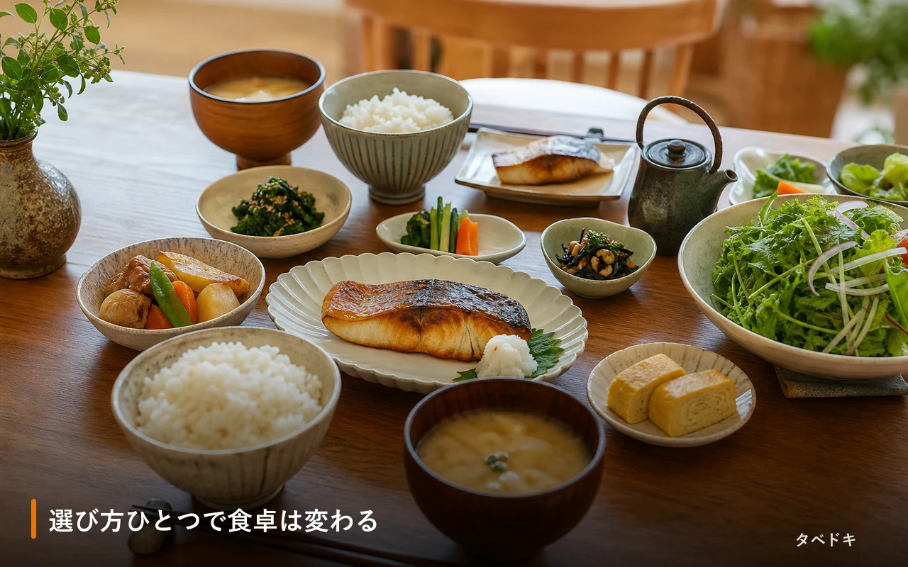 選び方ひとつで食卓は変わる