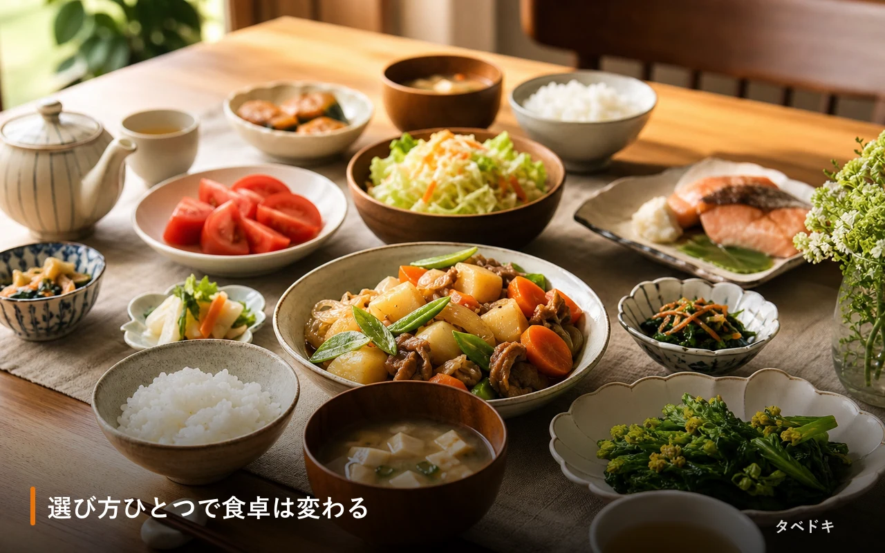 選び方ひとつで食卓は変わる