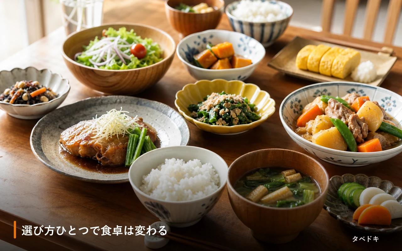 選び方ひとつで食卓は変わる