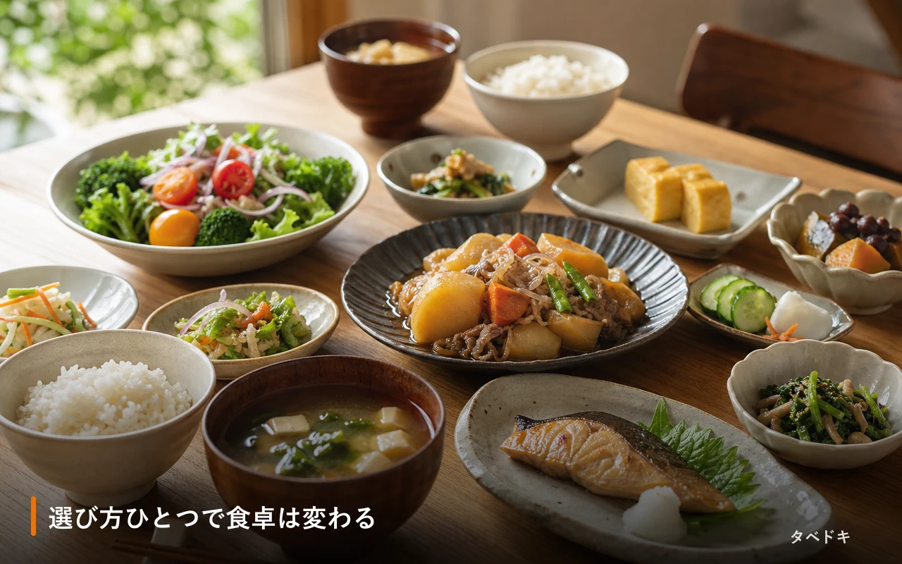 選び方ひとつで食卓は変わる