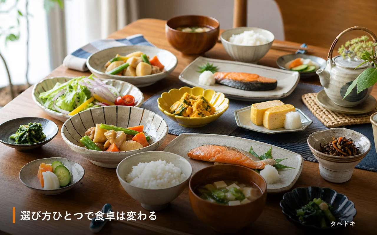選び方ひとつで食卓は変わる