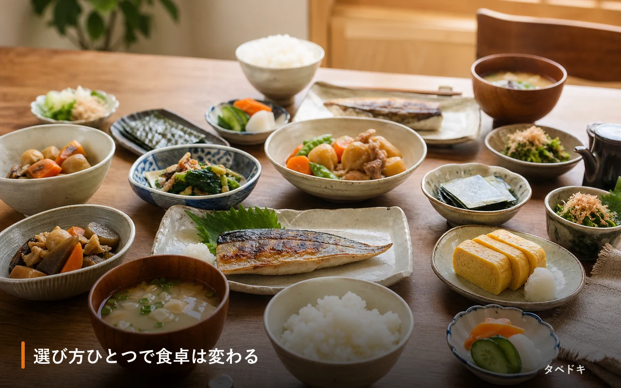 選び方ひとつで食卓は変わる
