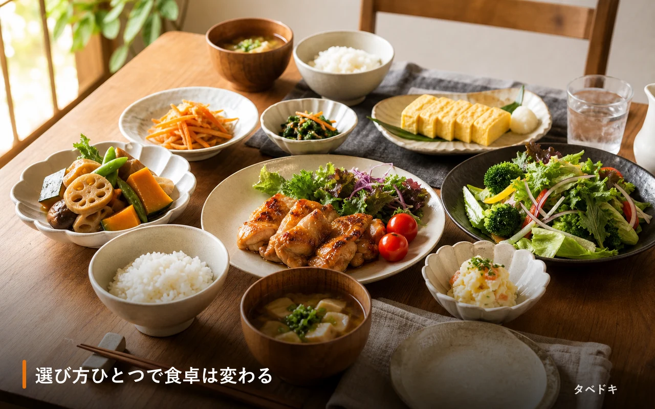 選び方ひとつで食卓は変わる