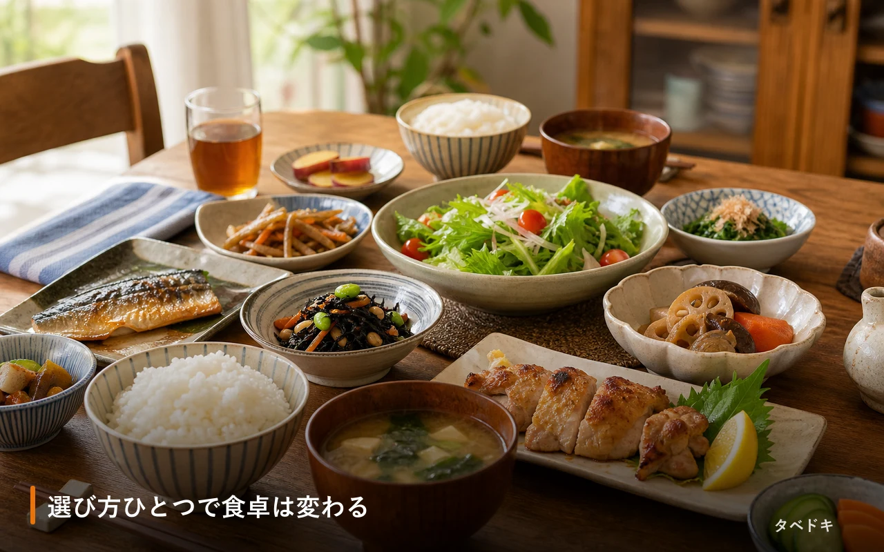 選び方ひとつで食卓は変わる
