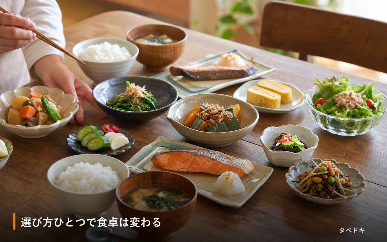 選び方ひとつで食卓は変わる
