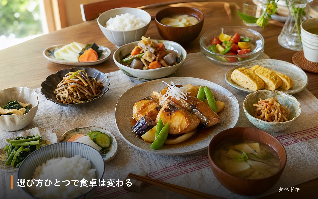 選び方ひとつで食卓は変わる