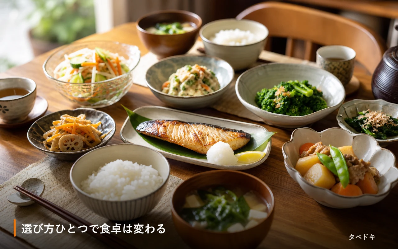 選び方ひとつで食卓は変わる