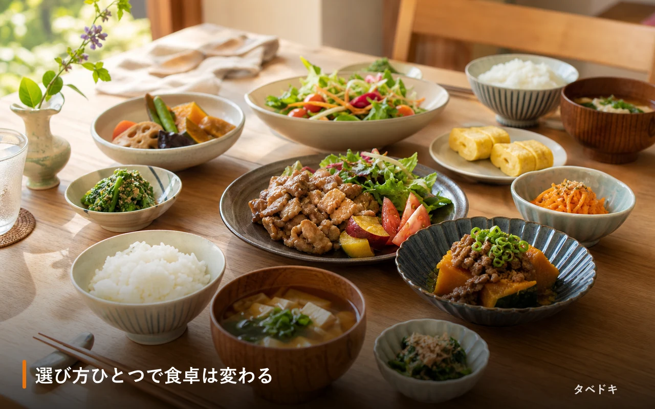 選び方ひとつで食卓は変わる