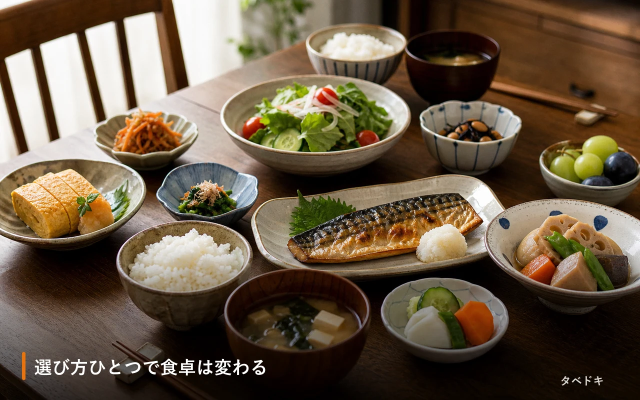 選び方ひとつで食卓は変わる